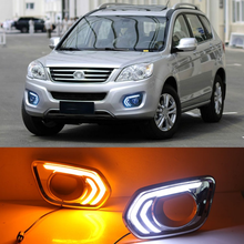 For Great Wall Haval H6 Hover H6 2011-2016 LED Daytime Running Lights Turn signal DRL Drive Light with fog lamp hole 2024 - buy cheap