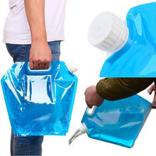 Cubo de agua potable plegable para acampada y senderismo, contenedor de almacenamiento portátil para barbacoa, bolsa de agua, tanque de transporte para coche, 5/10L