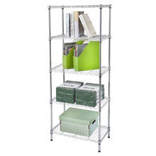 5-Tier Wire Shelving Unit Storage Rack Strong and Durable Welded Construction Easy Assemble Chrome[US-Stock] 2024 - buy cheap