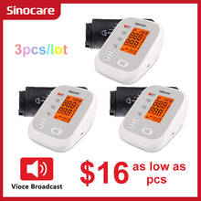 Sinocare-monitor digital de pressão arterial, braço automático, medidor tonômetro, bp sphygmomanometer 2024 - compre barato