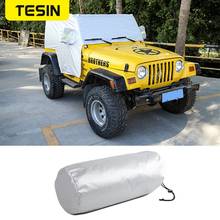 TESIN Car Cover Body Sun Rain Dustproof Waterproof Cover Sun UV Protection Shield Accessories For Jeep Wrangler TJ 1997-2006 2024 - buy cheap