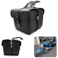 New Arrival XL883 XL1200 Universal Saddle Bags For Harley Sportster XL 883 1200 Chopper Bobber Pu Leather Side Tool Bag Luggage 2024 - buy cheap