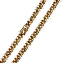 8mm 7-40" Charming Stainless Steel Gold Dragon Claw Clasp Miami Cuban Curb Link Chain Men Women Necklace Or Bracelet Hot Jewelry 2024 - buy cheap