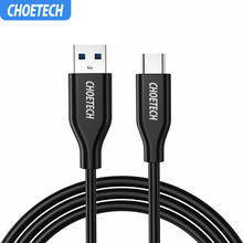 CHOETECH 5Gbps USB 3,0 tipo C Cable carga rápida USB-C Cable de datos de sincronización para Samsung S10 S9 S8 más el tipo-C teléfono móvil Cable 2024 - compra barato