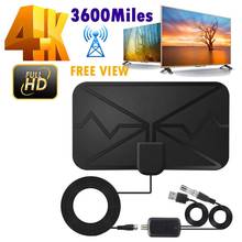 Antena de TV Digital 4K para interiores, amplificador de señal, 3600 millas de DVB-T2, HDTV, HD, USB 2024 - compra barato