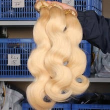 613 Blonde Bundles With Frontal Brazilian Body Wave Blonde Human Hair Weave 30inch Remy 13X4 613 Lace Frontal With Bundles 2024 - buy cheap