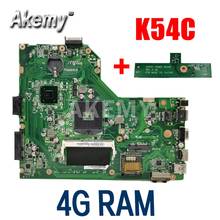 Placa base Amazoon K54C para ordenador portátil For Asus K54C X54C K54 K54Ly K54hR placa base original de prueba 4G RAM PGA989 2024 - compra barato