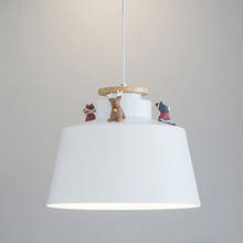 Скандинавская люстра с одной головкой, Современная Минималистичная лампа для гостиной, прикроватная лампа для девушек, светильник для спальни 2024 - купить недорого