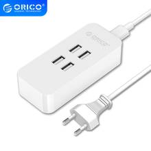 ORICO 4 Ports USB Charger 5V 2.4A Mobile Phone Charger For Desktop USB Charger for iPhone x/8/7/6 Plus Samsung HuaWei Xiaomi 2024 - buy cheap