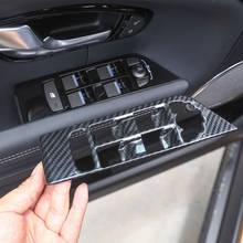 Elevador de ventana de coche de fibra de carbono de decoración de botón interruptor embellecedor de Marco 4 Uds para Land Rover Range Rover Evoque 2012-2017 2024 - compra barato
