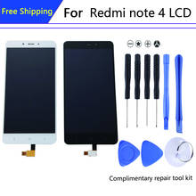 Pantalla LCD para Xiaomi redmi note 4, montaje de digitalizador, piezas de reparación, calidad AA, 5,5 pulgadas, 10 piezas táctiles 2024 - compra barato