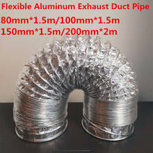 3/2 Meter Length 100mm/4'' PVC Fresh Air System Flexible Aluminum Exhaust Duct Pipe Air Ventilation Pipe Hose for Bathroom Of 2024 - buy cheap