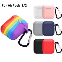 Soft Silicone Case For Apple Airpods 1/2 Wireless Bluetooth Earphone Protective cover for air pods Charging Box Shockproof Bags 2024 - buy cheap