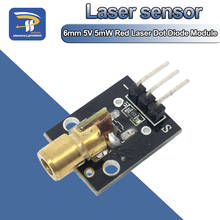 KY-008 650nm módulo de sensor laser 3pin 6mm 5v 5mw laser vermelho dot diodo cabeça cobre para arduino kit diy 2024 - compre barato