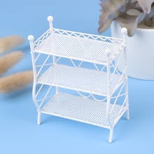 Hot sale 1Pc 1/12 Dollhouse Mini Flower Stand Snack Rack Bookshelf Doll House Decoration 2024 - buy cheap