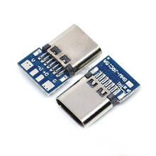 10pcs Double-sided Plug TYPE-C Female Test Board USB 3.1 With PCB Board Female Connector Four Solder Joints 2024 - buy cheap