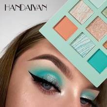 HANDAIYAN-paleta de sombras de ojos de 9 colores, iluminador de brillo, brillo, maquillaje de diamante, sombra de ojos TSLM2 2024 - compra barato