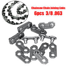 6Pcs Stainless Steel Chainsaw Chain Joiner Link Chain Joint For Joinning 3/8 .063 Chains For Woodworking Chainsaw Parts 2024 - buy cheap