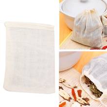 10/50/100Pcs 10x15cm Cotton Empty Teabag Drawstring Pouch Filter Herb Soup Bags for Chinese Herbal Medicine Coffee Foot Bath 2024 - buy cheap