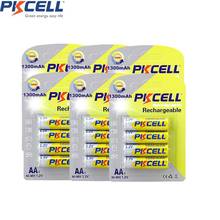 Baterías recargables PKCELL AA para juguetes, pilas aa de 1300mah, 1,2 voltios, NIMH, 1000 de duración de ciclo, 24 unidades/6 tarjetas 2024 - compra barato