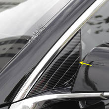 Cover Door Mirror Window Glass Front Side ABS Chrome Trim Triangle Auto Decoration For Tesla Model 3 Model3 2018 2019 2020 2021 2024 - buy cheap