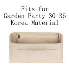 Garden Party 30 36 Insert Bag Organizer Makeup Handbag Organizer Travel Inner Purse Portable Cosmetic Inside Bags Korea Material 2024 - buy cheap