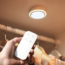 Luz LED nocturna inalámbrica, controlador remoto portátil con batería, alimentado por USB Sensor táctil, luces debajo del gabinete, lámpara de pared para dormitorio 2024 - compra barato