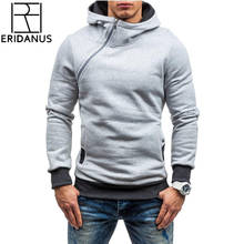 ERIDANUS Men Autumn Casual Hoodies 2019 Solid Zipper Long Sleeve Hoodie Comfortable Sweatshirt Outwear Male Streetwear MWW157 2024 - buy cheap