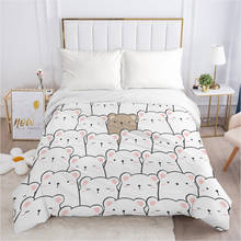 1pc Children Cartoon Duvet cover Quilt/Blanket/Comfortable Case 140x200 Single Size Cute Bedding for child kids baby white 2024 - buy cheap