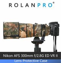 Rolanpro-capa de proteção para lentes de câmera, revestimento camuflado, para nikon 10mm, f/300g, ed vr i/ii 2024 - compre barato