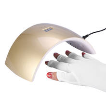 1 par branco útil anti uv luvas longas para luz uv/lâmpada proteção contra radiação manicure para luz uv ferramentas da arte do prego 2024 - compre barato