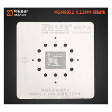 Amaoe High Quality BGA Reballing Stencil for Qualcomm MSM8952 CPU 0.12 MM Steel Mesh 2024 - buy cheap