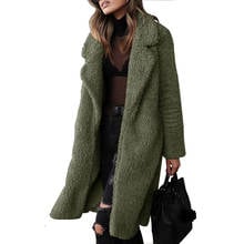 2021 Autumn Winter Faux Fur Coat Women Warm Teddy Coat Ladies Fur Teddy Jacket Female Long Coat new Outwear Plush Overcoat 2024 - buy cheap