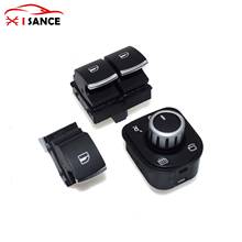 Isance-conjunto de interruptor para controle de janela, novo, 4 pinos, controle e espelho, vw eos, golf, mk5, mk6, gti 2, portas, scirocco, tiguan 2024 - compre barato