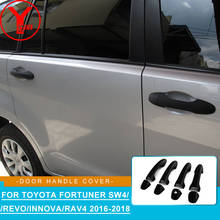 black door handle cover For toyota fortuner 2015 2016 2017 2018 car accessories For toyota hilux revo innova 2016-2017 YCSUNZ 2024 - buy cheap