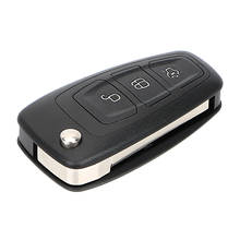 Carcasa de repuesto para llave de coche, accesorio con 2 botones, abatible y plegable, para Ford Focus 3 Fiesta Mondeo, color blanco 2024 - compra barato