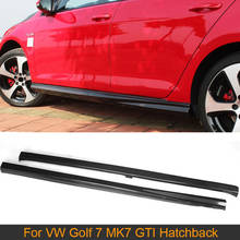 Carbon Fiber Car Side Skirts For Volkswagen Golf 7 VII MK7 GTI Hatchback 14-17 Non Standard Side Door Bumper Skirts Apron FRP 2024 - buy cheap