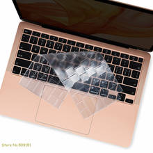 Макет США ясный для клавиатуры ноутбука из ТПУ защитный чехол для Apple MacBook Air 13 дюймов 2020 для Mac Book Air A2179 с сенсорным ID 2024 - купить недорого