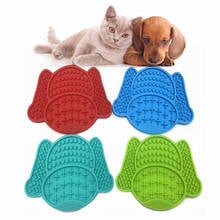 Portable Pet Licking Mat Anxiety Relief Dog Lick Pad Cup Bowl Transfer Plate Dog Slow Feeder Silicone Pet Cat Bath Products Drop 2024 - buy cheap