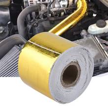 1 Roll Golden Car Aluminum Foil Adhesive Reflective Heat Shield Wrap Tape ( 9m * 5cm) New Arrival 2024 - buy cheap