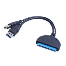 Двойной USB 3,0-Sata адаптер 2,5 дюйма 3,5 дюйма кабель конвертер Внешний жесткий диск адаптер диск HDD кабель SSD конвертер 2024 - купить недорого