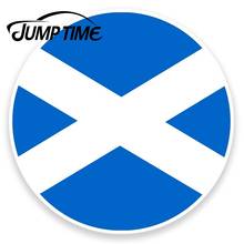 Jump Time-pegatina de vinilo con bandera escocesa de Escocia, calcomanía impermeable para ordenador portátil, coche, bicicleta, ventana de viaje, parachoques, accesorios para coche 2024 - compra barato