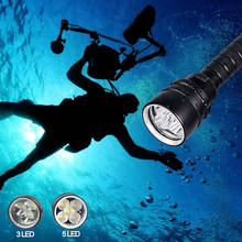 Professional Scuba Diving Flashlight Powerful 10W T6 L2 LED Diving Torch IP68 18650 Searchlight Swimming Light Underwater 50m 2024 - buy cheap