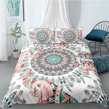 3D Abstract Flower Duvet Cover Sets White Comforter Cases and Pillow Sham King Queen Super King Twin Size 160*220cm Bedding Set 2024 - buy cheap