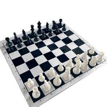 Juego de ajedrez de madera 2 en 1 para niños, anticorrosión, 25cm 2024 - compra barato