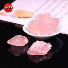 1pcs Natural Crystal Raw Rose Quartz Pink Gemstone Rough Stone Minerals Specimen Healing Fish Tank Decorate 2024 - buy cheap