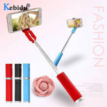 KEBIDU Wired Phone Selfie Stick Selfie Monopod For iPhone Samsung Huawei Xiaomi 3.5mm Wired Photograph Tripod Extendable 2024 - buy cheap