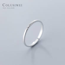 Colusiwei-Anillo de Plata de Ley 925 con Circonia cúbica para mujer, joyería elegante con estilo, para boda 2024 - compra barato