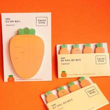 1PC Kawaii Carrot Design Sticky Notes Memo pad Diary Stationery Marker Decorative Cute Memos School Supplies  (ss-1801) 2024 - buy cheap