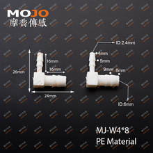 2020 Free shipping MJ-W4X8 PE Elbow reducing water fitting elbow pipe connectors 2024 - buy cheap
